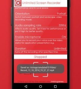 Top 5 Screen Recording app's For Android Device's Best Of 2018 Unlimited Screen Recorder 4 274x300 - Top 5 Screen Recording app's For Android Device's Best Of 2018