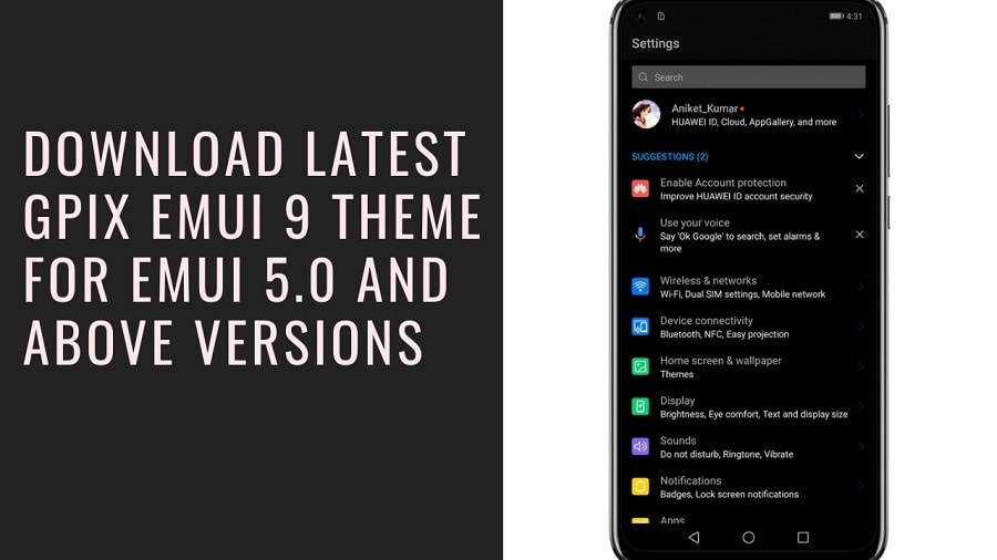 Download Latest GPix EMUI 9 Theme for EMUI 5.0 And Above Versions Download Latest GPix EMUI 9 Theme for EMUI 5.0 And Above Versions