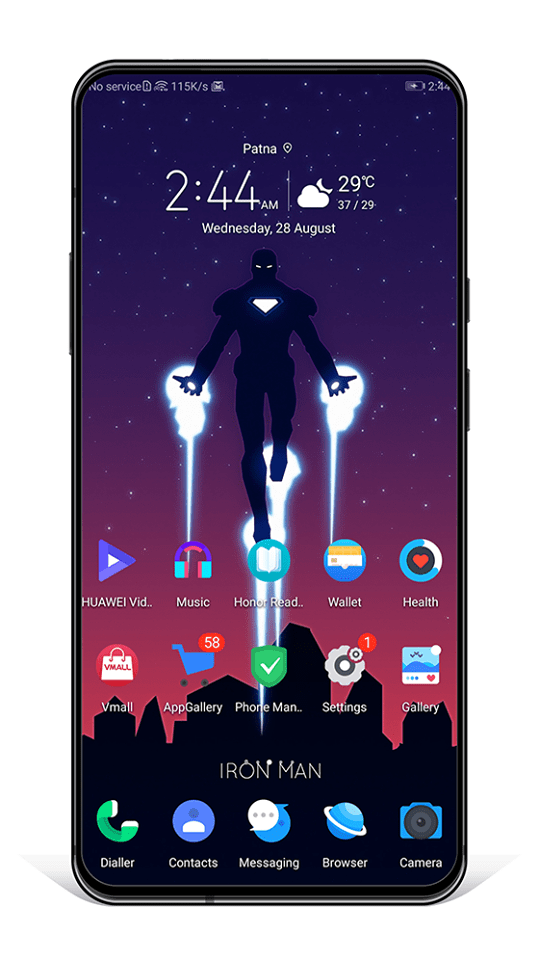 Iron Man EMUI Themes Screens 3 Iron Man EMUI Themes Screens 3