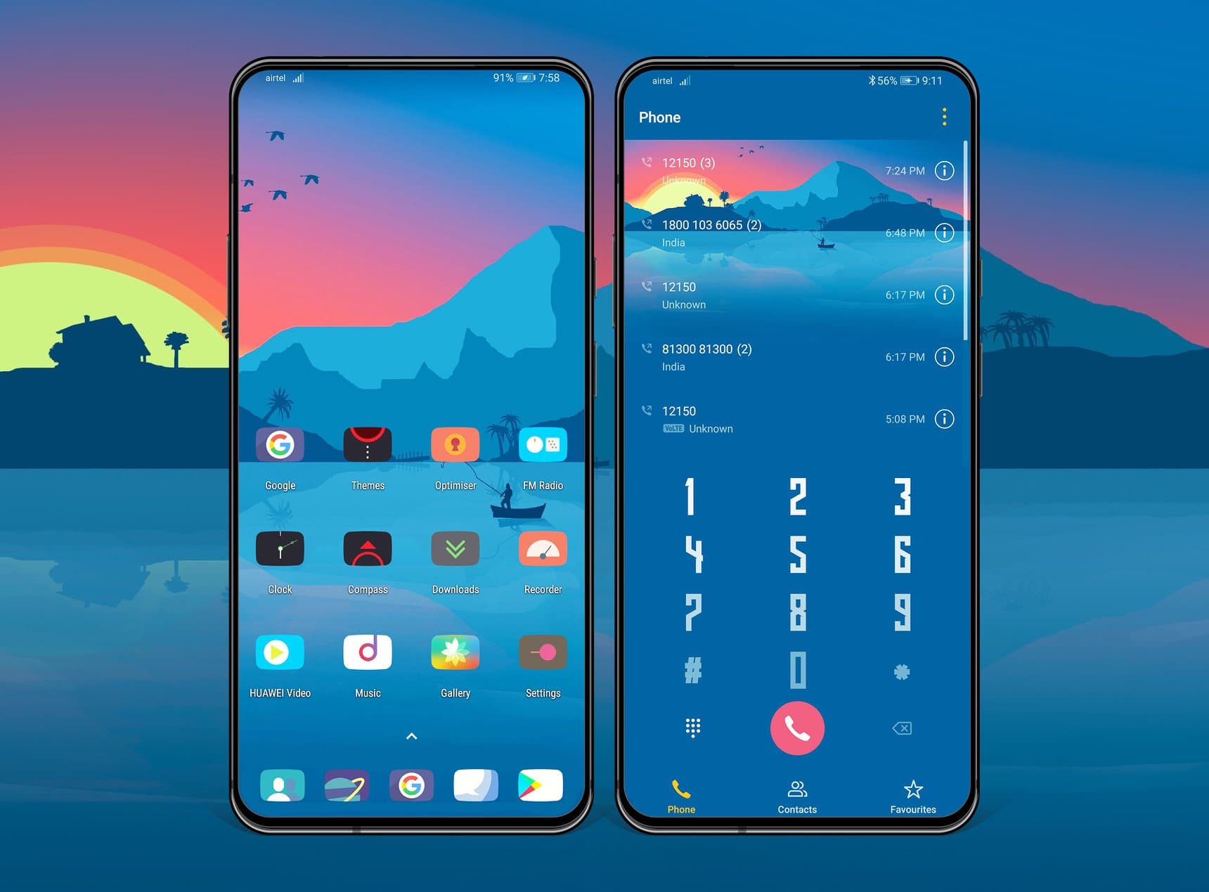 Morning Breeze EMUI Theme Screens 1 Morning Breeze EMUI Theme Screens 1