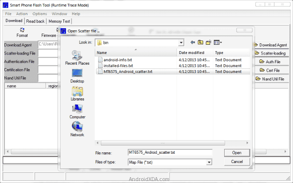 Locate-Scatter-File
