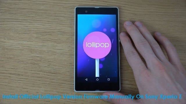 Install Official Lollipop Version Firmware Manually On ...