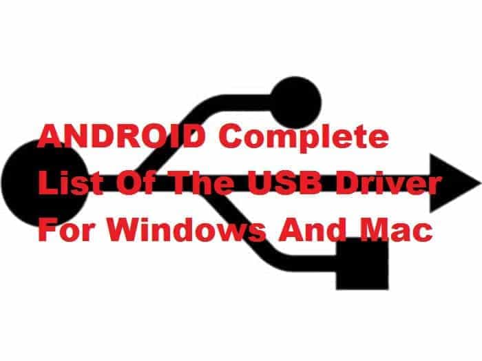 android driver for mac usb