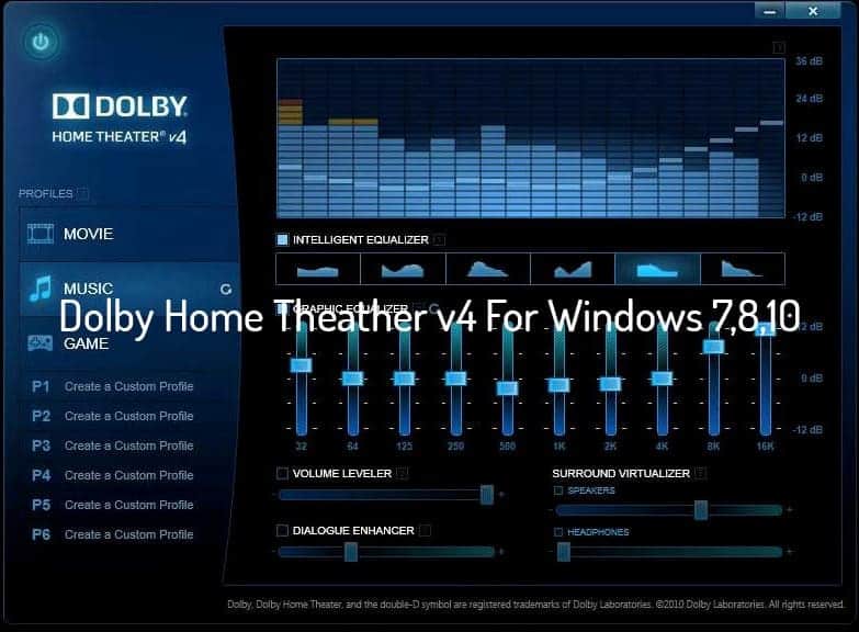 Dolby Home Theater V4 скачать драйвер для Acer Windows 10 