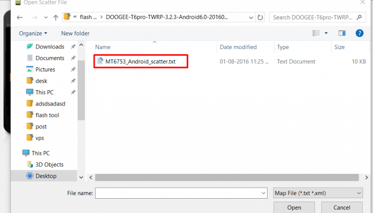 SmartPhone Flash Tool Scatter file