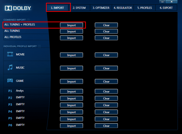 Dolby access windows