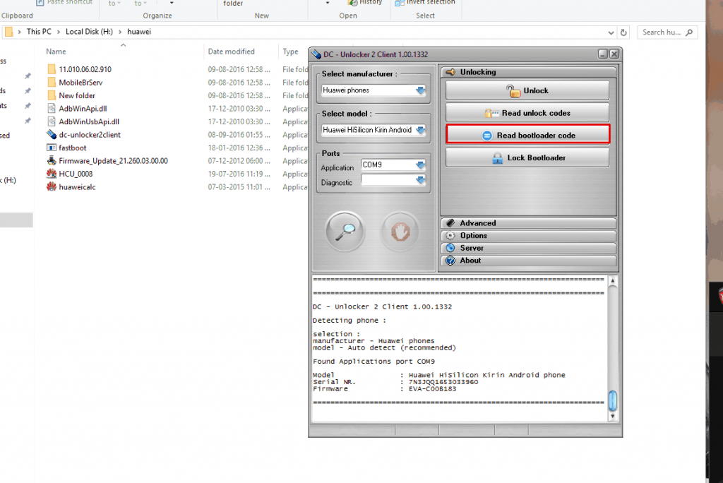 Huawei offline bootloader unlock code generator Huawei offline bootloader unlock code generator