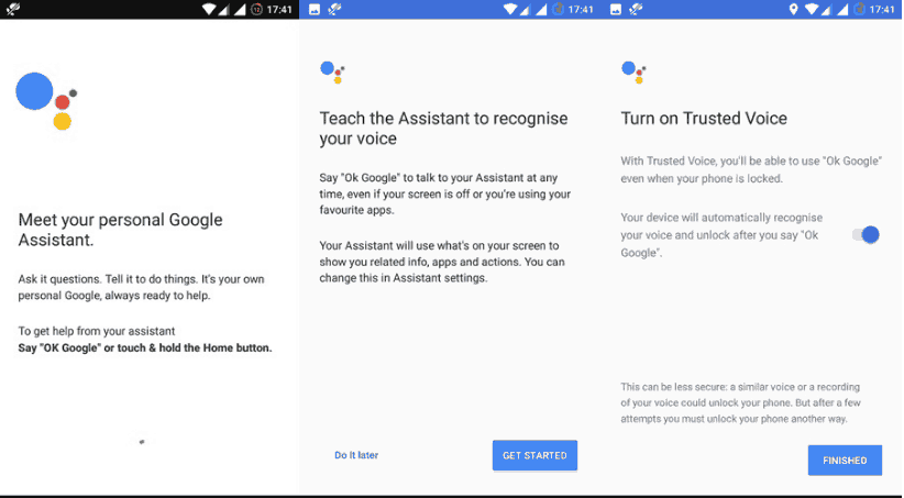 enable google assistant