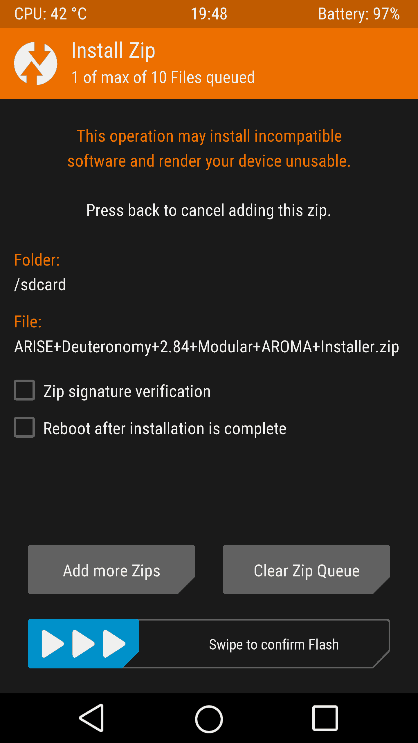 ARISE Sound Systems twrp