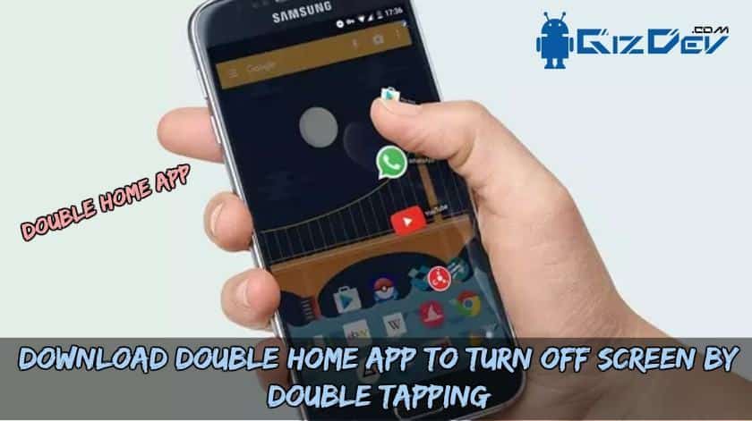 double tap to turn off screen app