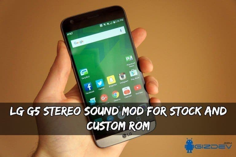 LG G5 Stereo Sound MOD LG G5 Stereo Sound MOD