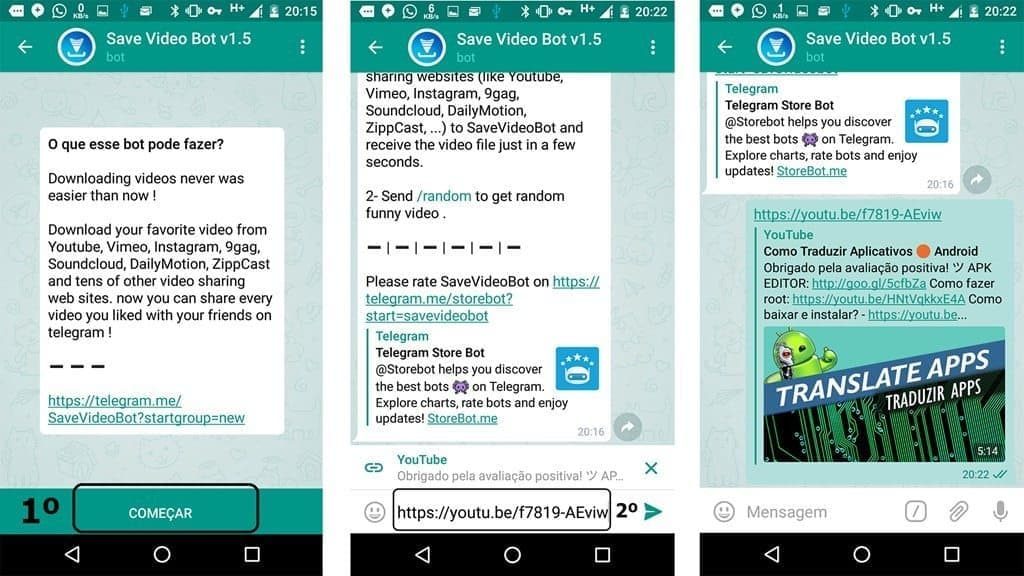download video telegram