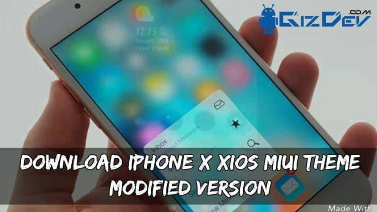 Download iPhone X XIOS MIUI Theme (Modified Version)