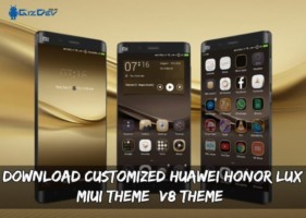 Download Customized Huawei Honor LUX MIUI Theme (V8 Theme)