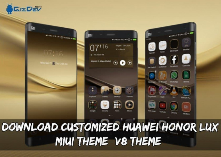 Download Customized Huawei Honor LUX MIUI Theme (V8 Theme)