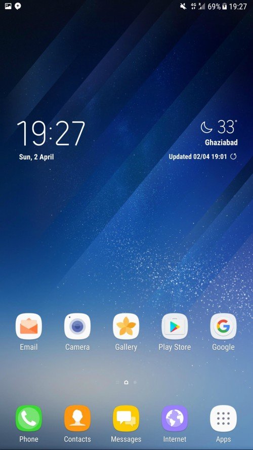 Galaxy S8 vÀderapplikation 4 Galaxy S8 vÀderapplikation 4