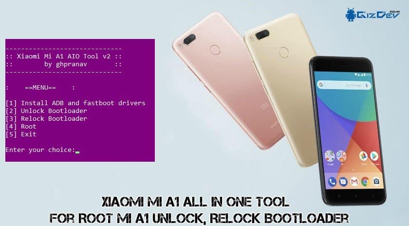 Xiaomi Mi A1 Semua Dalam Satu Alat - Xiaomi Mi A1 Semua Dalam Satu Alat V2 untuk Root Mi A1 Unlock, Relock Bootloader