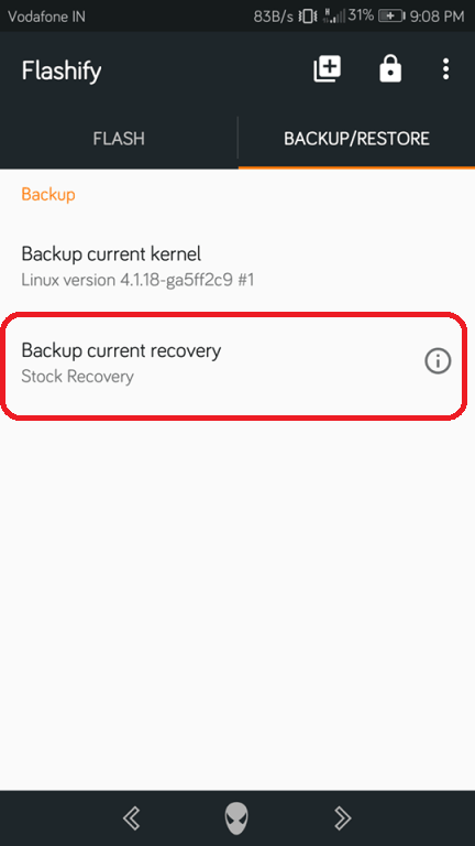 Install TWRP Recovery via Flashify
