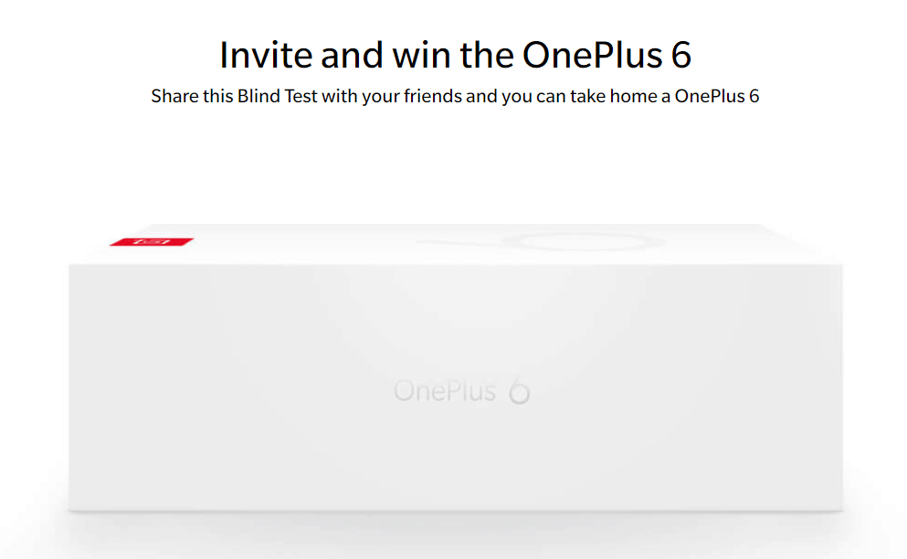 مسابقة OnePlus 6 للمكفوفين ، Win OnePlus 6 ، Goodies و Voucher 3