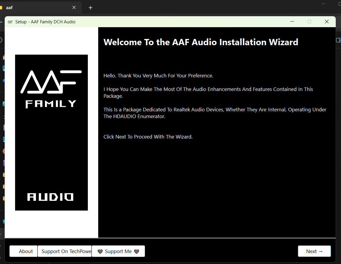 Realtek Modded Driver - AAF Optimus installation