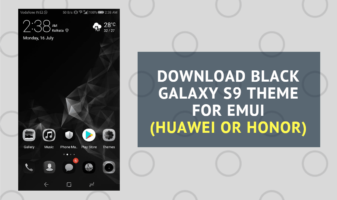 Black Galaxy S9 Theme