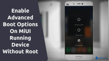 Advanced Boot Options On MiUI