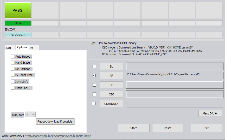 How to flash twrp using odin on samsung galaxy devices