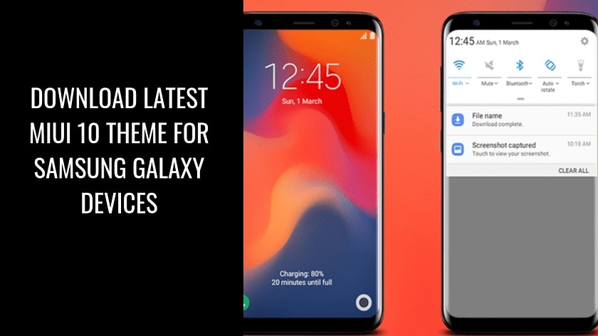 Download Latest MIUI 10 Theme For Samsung Galaxy Devices. Follow the post to get MIUI 10 Theme for Galaxy Devices