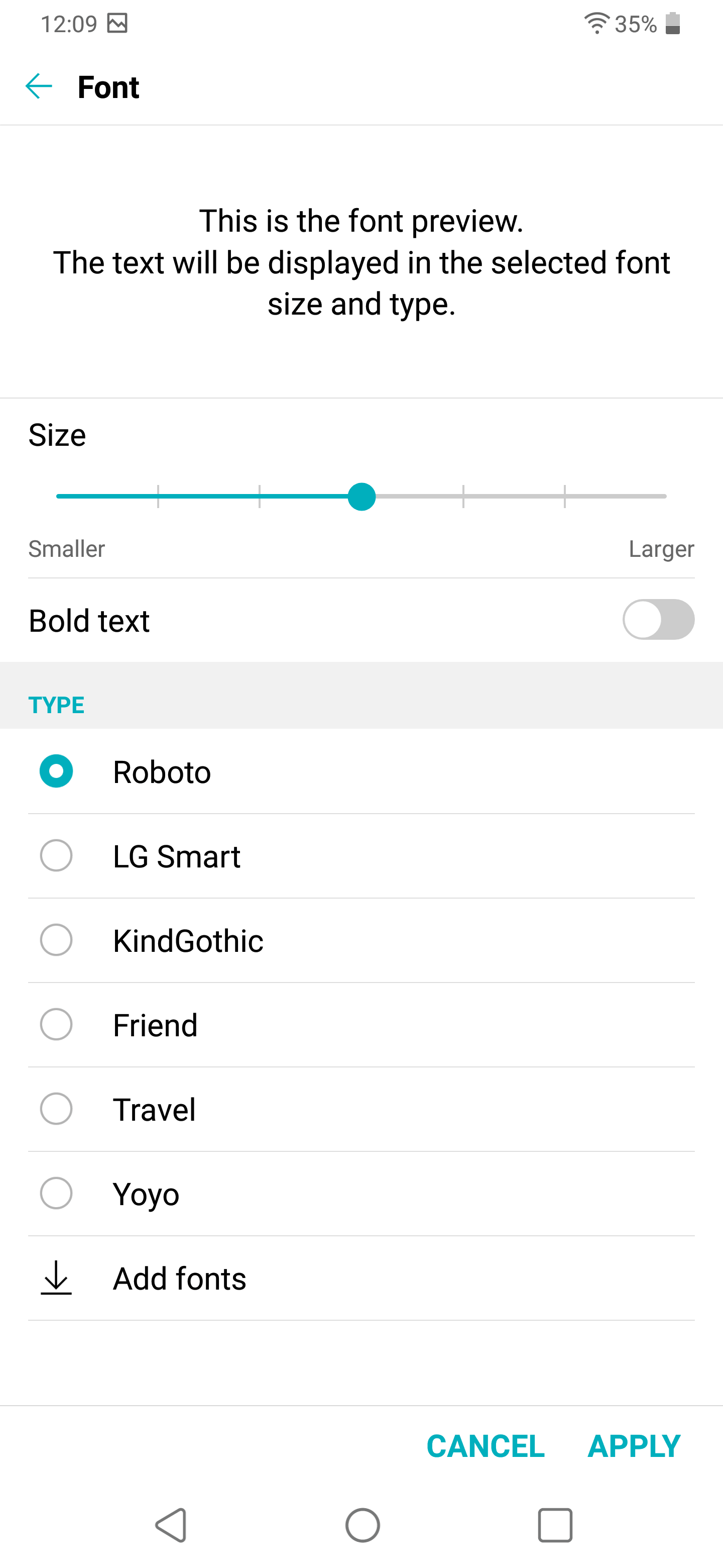 How To Change Font On LG Android