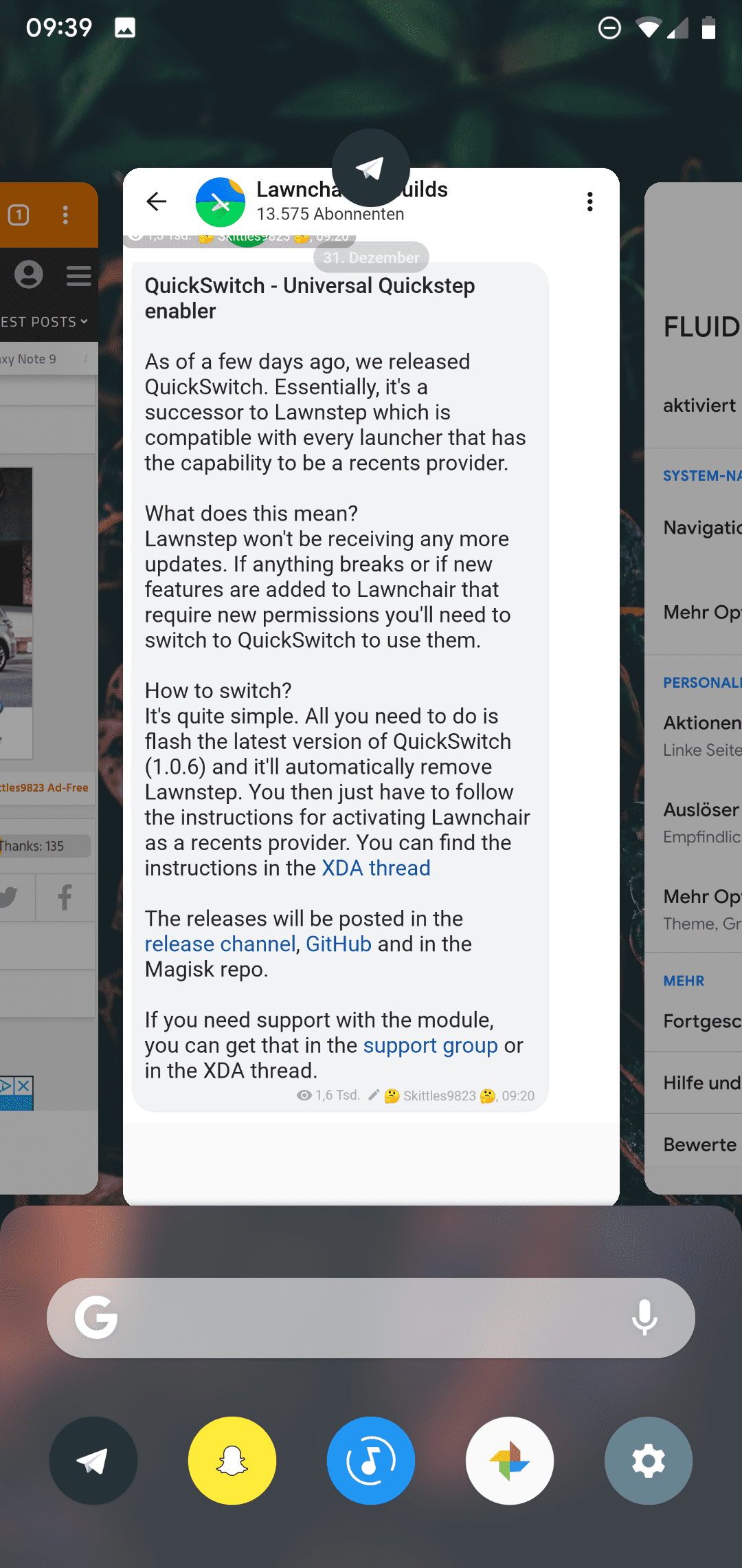 Android Pie Quickstep