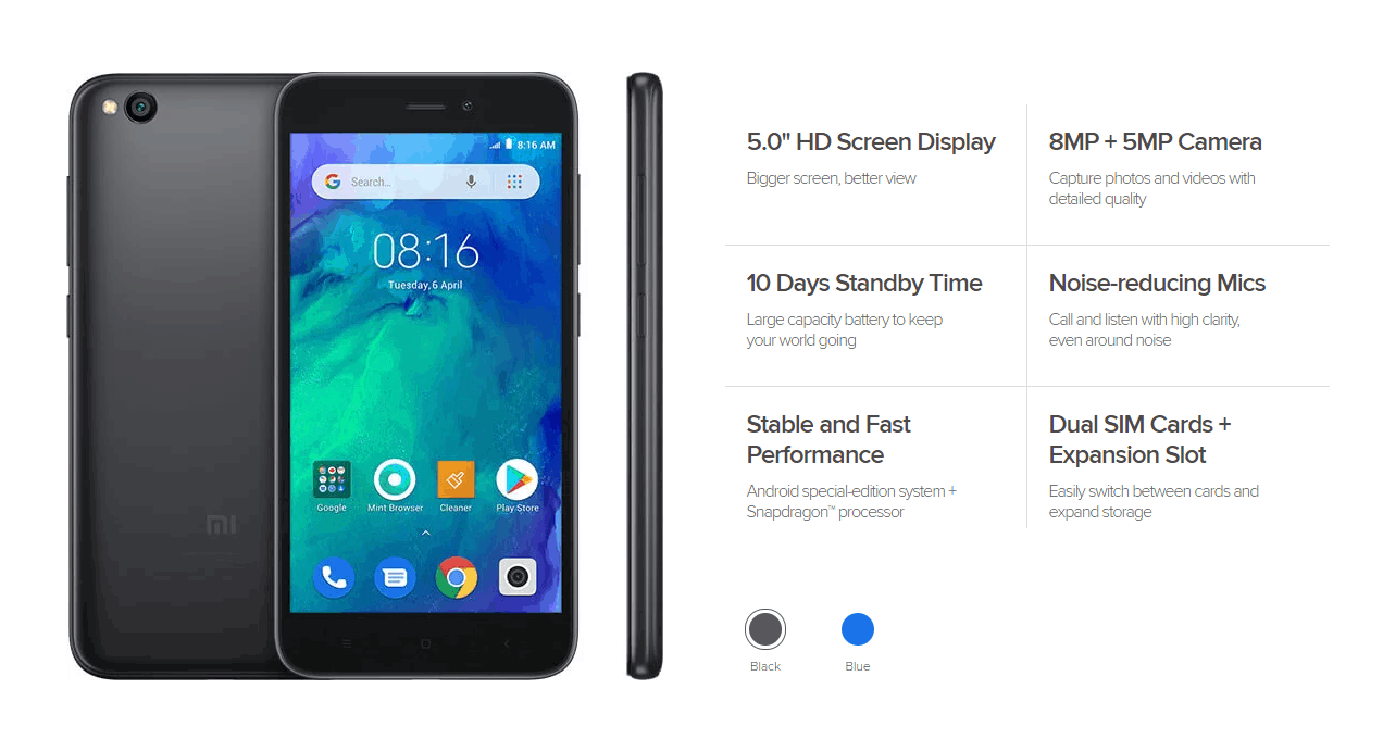 Xiaomi Redmi Go Specification