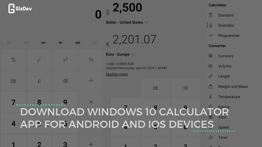 Download Windows 10 Calculator App For Android And Ios Devices