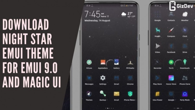 Download Night Star EMUI Theme for EMUI 9.0 And Magic UI