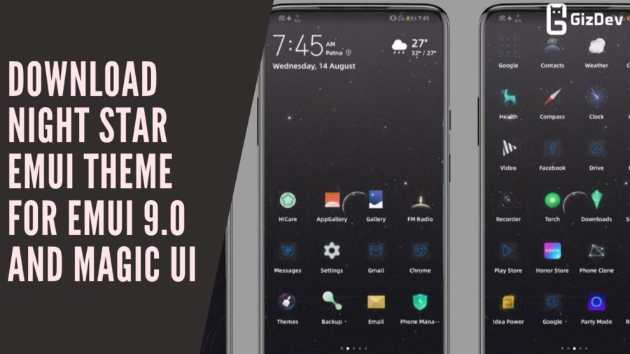 Download Night Star EMUI Theme for EMUI 9.0 And Magic UI