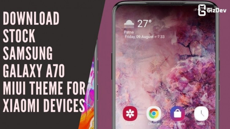 Download Stock Samsung Galaxy A70 MIUI Theme For Xiaomi Devices