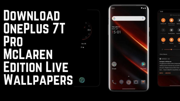 Download OnePlus 7T Pro McLaren Edition Live Wallpapers