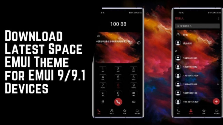 Download Latest Space EMUI Theme for EMUI 99.1 Devices