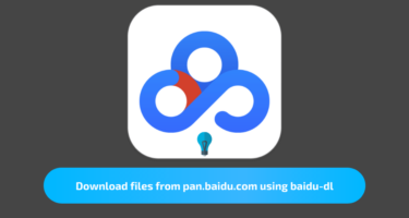 Download files from pan.baidu.com using baidu-dl