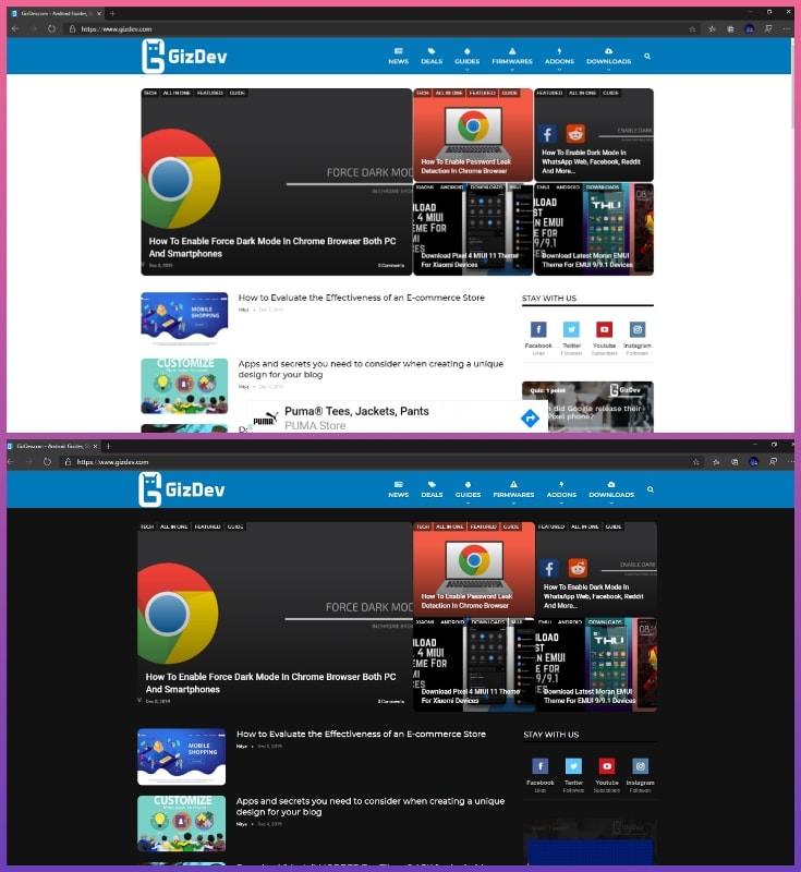 How To Enable Dark Mode In Microsoft Edge For PC and Smartphones