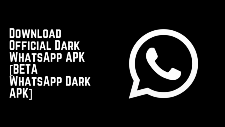Download Official Dark WhatsApp APK [BETA WhatsApp Dark APK]