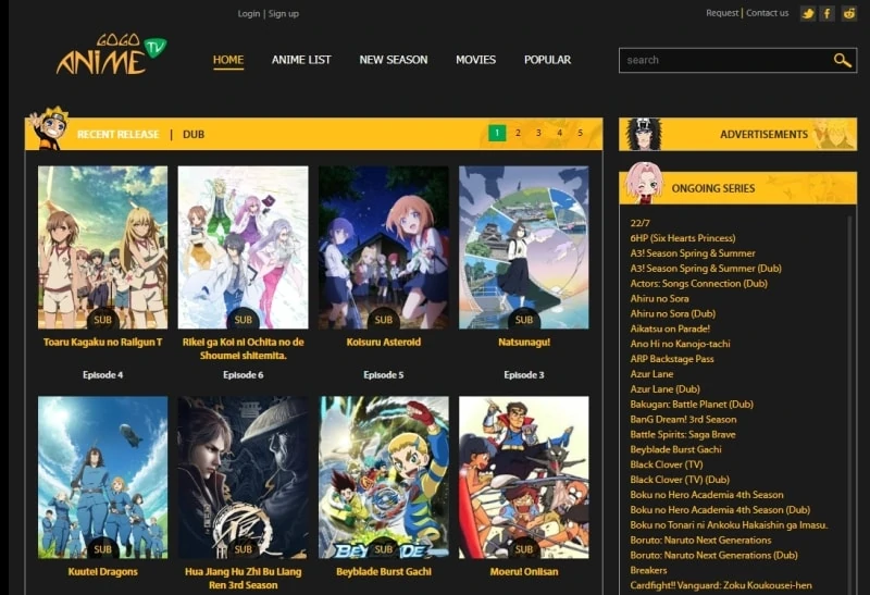 Free Anime Websites-GoGoAnime