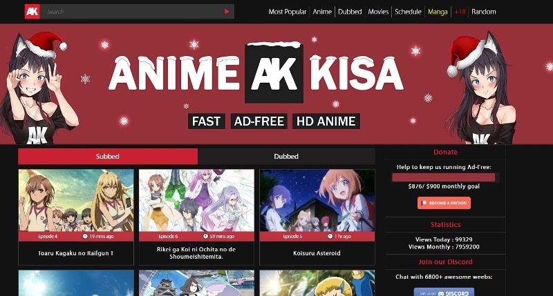 Free Anime Websites-Animekisa