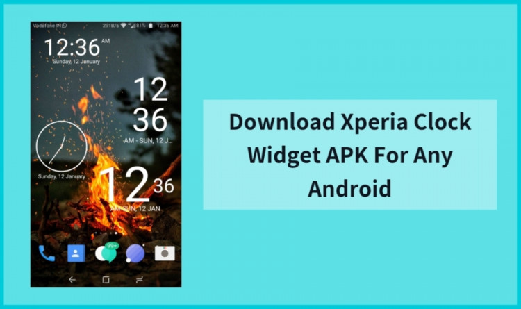 Xperia Clock Widget Apk