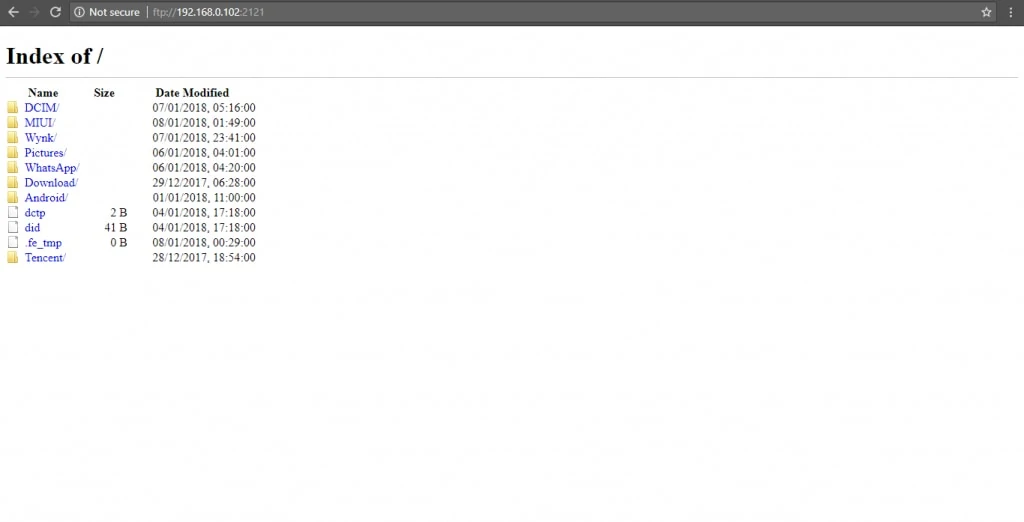 File Transfer from PC to Mobile