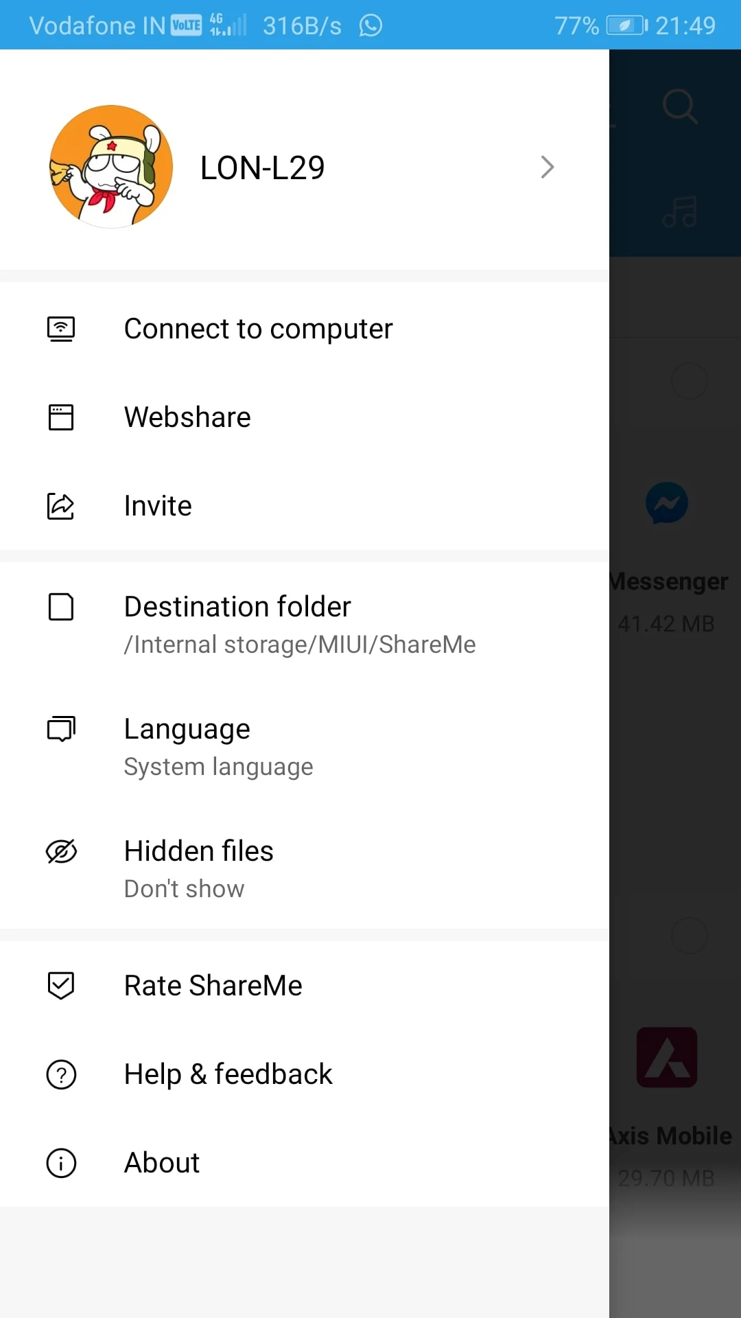 Mi Drop App