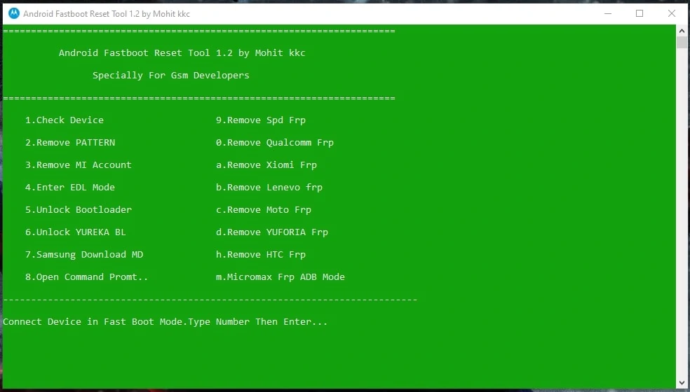 Android Fastboot Reset Tool