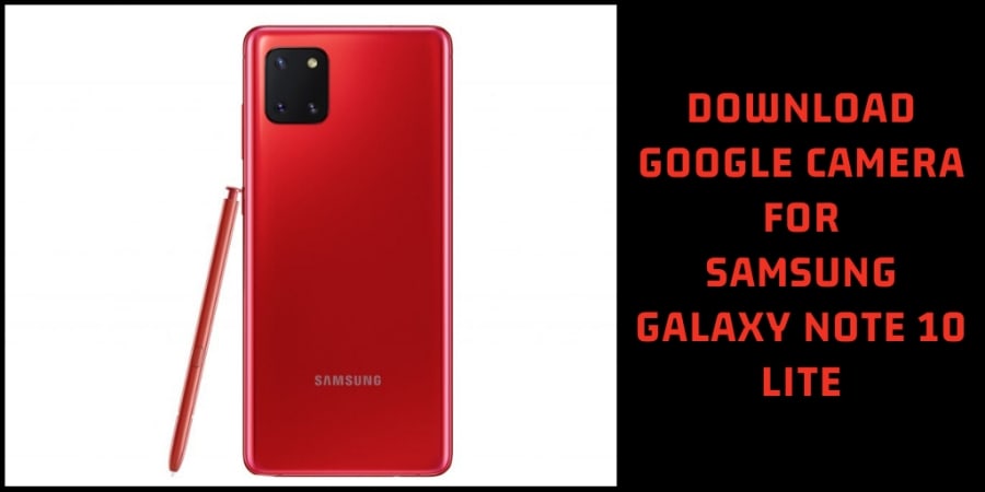 samsung galaxy note 10 lite camera specs