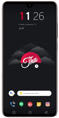 Nova Launcher Setup Red Dark Moon