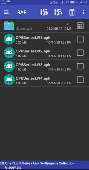 OnePlus 8 Wallpapaers Step 1