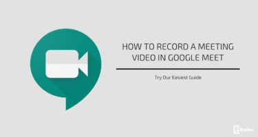 How to record a meeting video in Google Meet